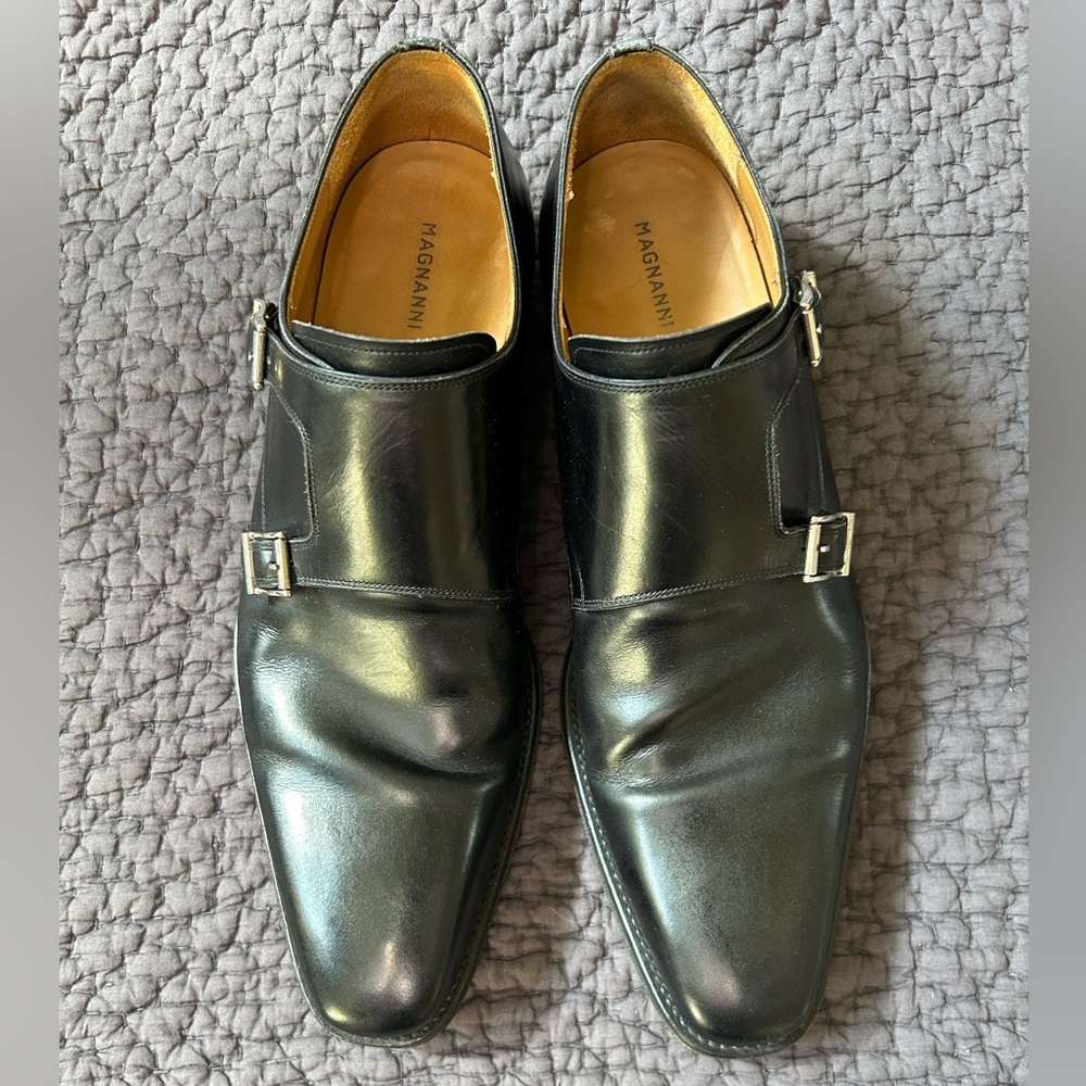 Magnani buckle strap dress shoe